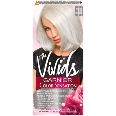 Garnier Color Sensation The Vivids intenzívna permanentná farba na vlasy 40 ml odtieň silver blond pre ženy