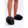 marka niezdefiniowana Dámske Kožušinové Papuče Čierne Wladisa čierna 36-37 Boto 5905677353419