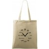 Matematické hodiny - Taška bavlnená - 42 x 38 cm ( Naturalna )