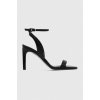 Calvin Klein kožené sandále HEEL SANDAL 90 LTH čierna