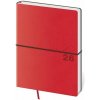 Diár 2026 týždenný B6 Flexio - červená