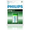 Philips baterie 9V LongLife zinkochloridová - 1ks, blister 6F22L1B/10