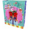 Darčeková taška stredná Happy Birthday s trblietkami Typ: 2