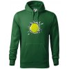 Tenisová loptička v triku - Mikina pánska Cape s kapucňou - 3XL ( Fľaškovozelená )
