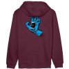 SANTA CRUZ mikina Screaming Hand Chest Hood Dark Cherry DARK CHERRY vel. M