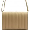prešívaná kožená crossbody kabelka G31179 Béžová