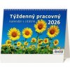Kalendár 2026 PRACOVNÝ S CITÁTMI, stolový, týždenný, riadkový, 54-2 str., 211x148mm