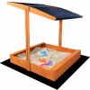 SandTropic Pieskovisko drevené so strieškou 120x120 cm impregnované