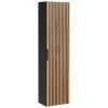 CMD Skrinka do kúpeľne XILO BLACK WOTAN 80-01-D-1D čierne/dub wotan MDF/laminát 35 cm x 140 cm x 25 cm