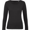 B&C Dámske tričko s dlhým rukávom TW071 Black S