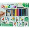 R&L kreatívna sada na kreslenie 31 ks (Kreatívny 31 dielny set na kreslenie - 9 projektov - Drawing Made Easy)