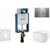 Geberit Kombifix - Set predstenovej inštalácie, klozetu Gaia a dosky softclose, tlačidlo Sigma20, nerezová SANI15CA6102