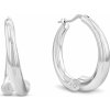 Calvin Klein Oceľové kruhové náušnice Spiral 35000768