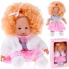 Interaktívna bábika Alicja 32 cm s kučeravými blond vláskami – rozpráva a džavoce