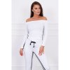 Mondo Italia Dámska súprava MI8958 s dvojitým pruhom biela Univerzálna Biela