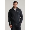 MIKINA GANT SCRIPT GRAPHIC HALF ZIP SWEAT BLACK