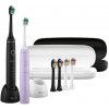 Set dvoch sonických zubných kefiek TRUELIFE SONICBRUSH COMPACT DUO Čierna,Fialová,Biela