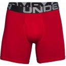 Under Armour Charged Cotton 6In 3 Pack Red/ Academy/ Mod Gray