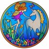 Mandala okenná nalepovacia - Magický Jednorožec