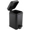 DuraHome Kôš na odpadky, 3 litre, štvorec, veko soft close, PIURA 51513, čierny