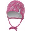 LITTLE ANGEL Čiapka pletená zaväzovacie šípky Outlast® vel.2, 39-41 cm orgovánová