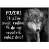 Pozorpes.sk, výstražná tabuľka (Československý vlčiak)