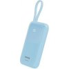 Canyon OnPower 101, Powerbank, 10.000 mAh, displej, in: USB-C, out: USB-A, QC 3.0/USB-C, PD 22,5W, integ. káb.. CNS-CPB101BL