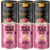 DOLINA NOTECI Piper pre mačky s kuracím mäsom 3x400g + WILD FARM Pate Chicken 3x400g