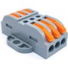 Tracon electric Spojovacia svorka pružinová 3 vodiče 0,5-4mm2 32A 400VAC 3P