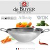 WOK pánev de Buyer, 3743.32, nerezový, průměr 32 cm, dno 10 cm, objem 4 l