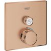 Grohe Grohtherm SmartControl - Termostatická sprchová batéria pod omietku s 1 ventilom, kefovaný War - 29123DL0