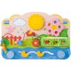 Bigjigs Toys Drevená aktívna doska Kvety