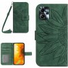 Peňaženkové kožené puzdro Sun Flower na Motorola Moto G13 / G23 / G53 5G - Zelená