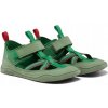 Affenzahn detské sandále z prírodnej kože zelené, veľkosť 27