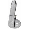 Čierny list sklenený bong Big Willy číry 26 cm