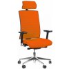 kancelárska stolička Game VIP celočalúnený oranžový