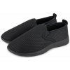 Vlnka pánske priedušné tenisky slip on čierne