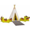 Stan prírodný Indoor&Outdoor Teepee Evolutive Smoby nastaviteľný a predzáhradky s kvetináčmi pri chodníku od 24 mes