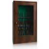 Metalk Luxusná presklená skriňa na sedemnásť zbraní Cicogna Strong, wood line
