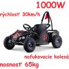 JOKO Elektrická štvorkolka BUGGY Kart Fast Dragon Motokára, nosnosť 65kg, 1000W, nafukovacie kolesá, rýchlosť 30km/h, čierna