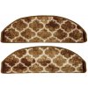 Najkoberce Nášľap na schody Clover 04 hnedý / béžový 80x24 cm + 3 cm záhyb