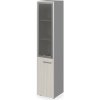 Lenza Policová skriňa Wels, pánty vľavo, 39,9x196,5x42,5cm, driftwood/sivá