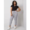 Basic Feel Good Dámske tepláky Plus Size RV-DR-6300.19 Sivá