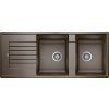 Blanco Zia 8 S, silgranitový drez 1160x500x190 mm, 2-komorový, kávová, BLA-515602