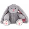 Teddies Králíček sedící plyš - 25 cm - šedivá