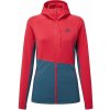 Dámska flísová bunda Mountain Equipment Durian Hooded Wmns Jacket Veľkosť: L / Farba: červená/modrá
