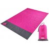 Vrecková outdoor mini deka, 200 x 140 cm Farba: Ružová