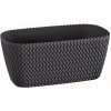 PROSPERPLAST Kvetináč truhlík 30cm SPLOFY CASE DSPC300-S433 antracit plastový