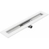 I-Drain Liquid 85 sprchový žľab s roštom, 800 mm, pre liate podlahy, biely EP5.SS.0800.W