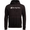 Pánska mikina Champion, OLD SCHOOL HOODED SWEATSHIRT čierna,biela M